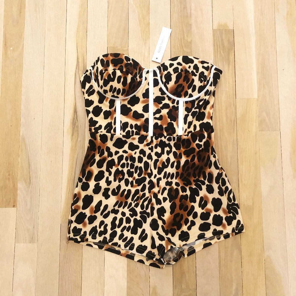 Leopard Corset Bodysuit